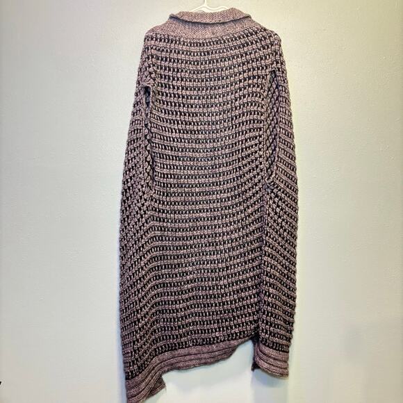 Berretti Made in Italy Chunky Knit Open Front Cardigan Vest | Size Large - Picture 7 of 7